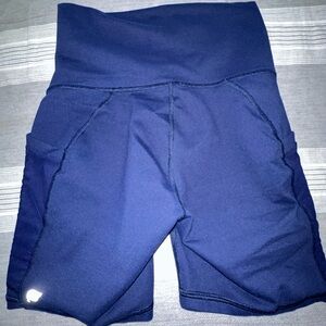 Fabletics Navy Blue Athletic Shorts